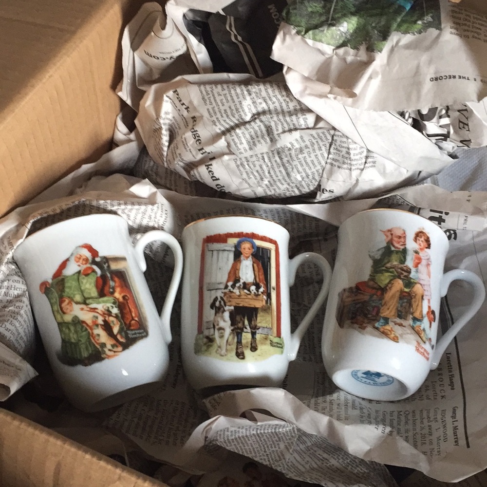 Vintage Norman Rockwell mugs